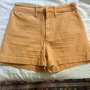 Madewell Tan High Waist Shorts